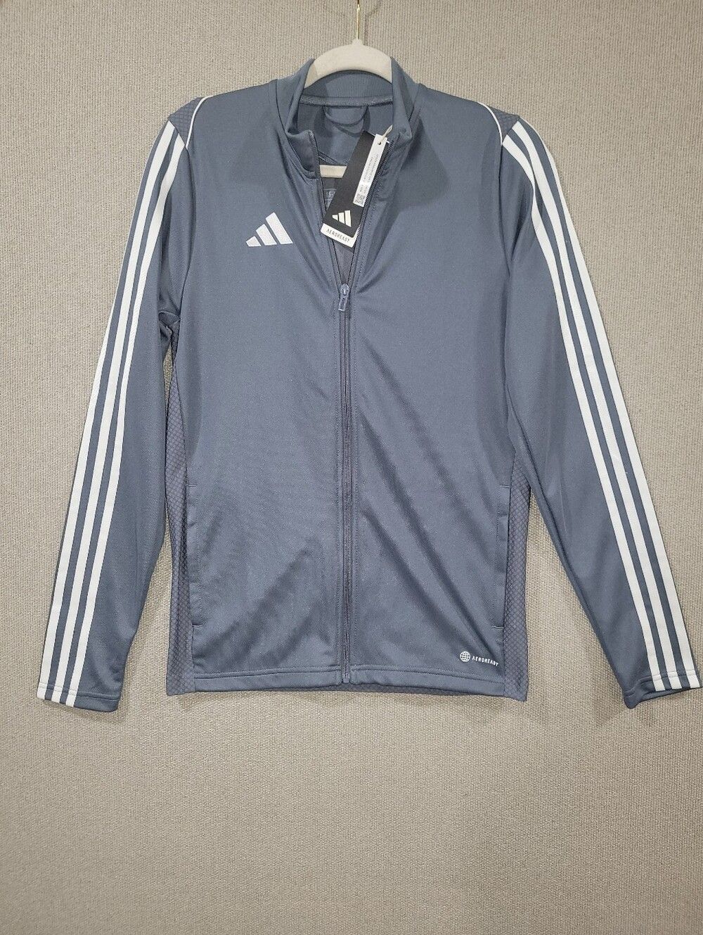 Adidas Size XL Grey Full-Zip Track Jacket NWT